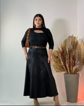 Saia Plus Size Longa Moda Evangélica