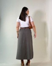 Saia Plus Size Longa Rodada Atacado na Rua 44 Goiânia