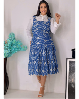 Salopete Midi Laise Moda Evangélica