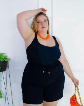 Conjunto Plus Size Confortável Preto