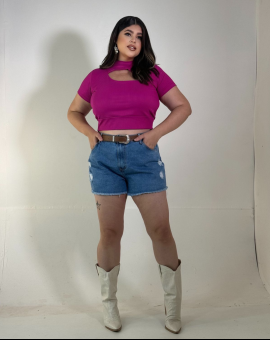 Short Jeans Plus Size Curto