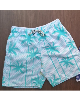 Short Mauricinho Curto Estampado Tactel