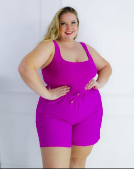 Short Plus Size Confortável Crepe Dunas