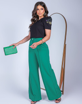 T-Shirt Premium Bordado na Manga Ombreiras Atacado na Rua 44 Goiânia