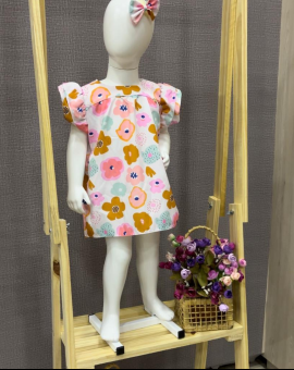 Vestidinho Curto Infantil Estampado