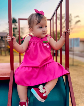 Vestido Curto Infantil de Alcinha