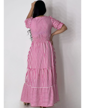 Vestido Longuete Listrado 3 Marias Atacado na Rua 44 Goiânia