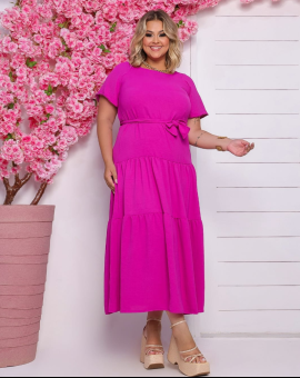 Vestido Longuete Três Marias Liso