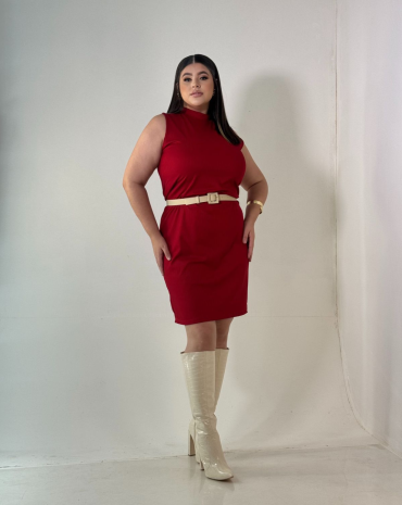 vestido-plus-size-curto-sem-mangas-vermelho-atacado-rua-44-goiania 