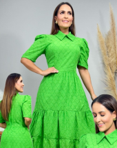 Vestido Social Elegante Moda Evangélica Atacado na Rua 44 Goiânia