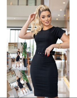 Vestido Tubinho com Cinto Moda Evangélica