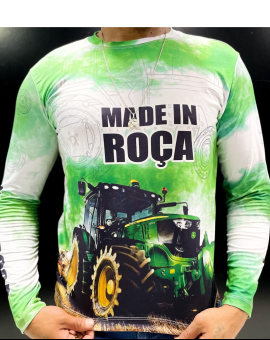 Camisa de Proteção UV Masculina Estampada Verão