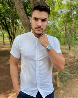 Camisa Social Gola Padre Branca