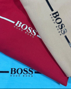Camiseta Masculina Hugo Boss de Algodão 100%