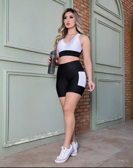 Conjunto de Treinar Top Nadador e Short com Bolso