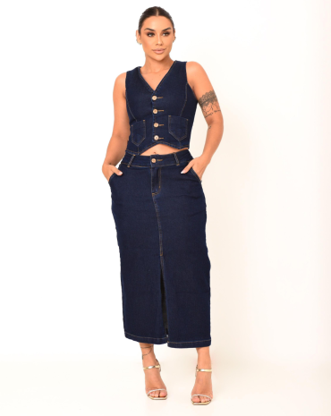 conjunto-feminino-jeans-saia-longa-e-colete-atacado-rua-44-goiania 