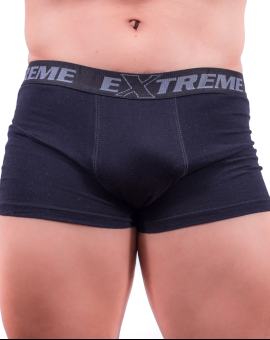 Cueca Box Masculina Preta em Algodão 100%