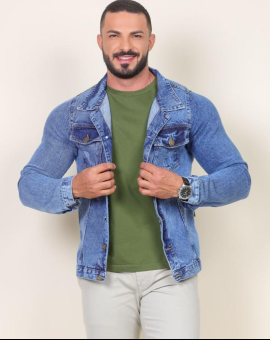 Jaqueta Jeans Masculina Sky Clean