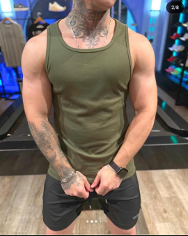 Regata Masculina Canelada Coladinha de Ribana