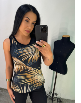 Regatinha Feminina com Estampa Tropical