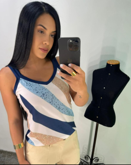 Regatinha Feminina Estampada de Alcinha