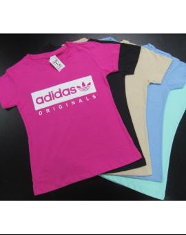 T-Shirt Adidas Original Gola O em Algodão