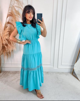 Vestido Longo 3 Marias com Elástico na Cintura