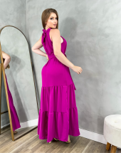 Vestido Longo Três Marias Gola Alta Atacado na Rua 44 Goiânia