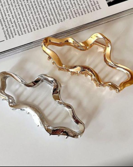 Acessório de Cabelo Dourado Feminino