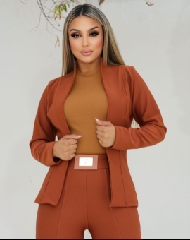 Blazer Montaria Acinturado Elegante