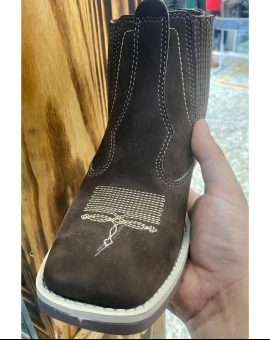 Bota Masculina Bisão de Couro