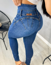 Calça Jeans Cós Alto Feminina Skinny Cintura Alta Atacado na Rua 44 Goiânia