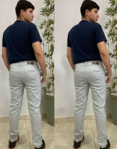 Calça Jeans Esporte Fino Masculino Reta Atacado na Rua 44 Goiânia