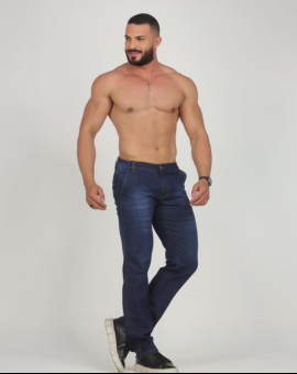 Calça Jeans Masculina Reta Básica