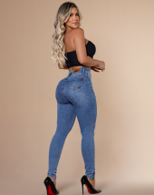 Calça Jeans Skinny Cintura Alta Feminina Atacado na Rua 44 Goiânia