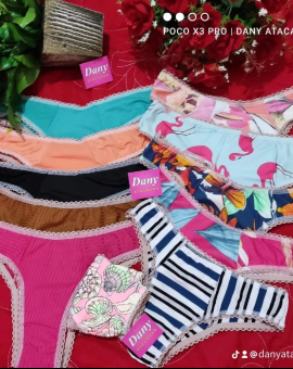 Calcinha Básica de Algodão Diversas Estampas