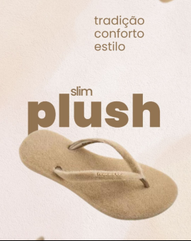 Chinelo Havaianas Plush Feminino de Pelúcia