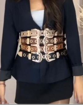 Cintos com Dupla Fivela Feminino Estiloso