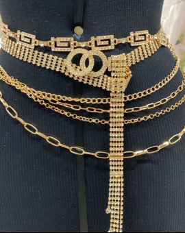 Cintos Design Retrô de Corrente para Revenda