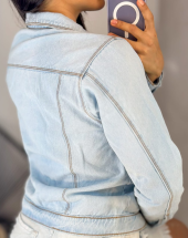 Jaqueta Jeans Feminina Lavagem Clara Atacado na Rua 44 Goiânia