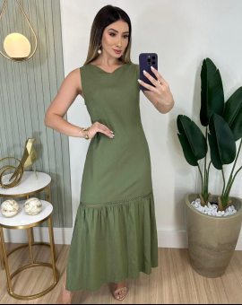 Vestido Alfaiataria Midi Básico