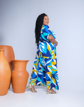 Vestido Plus Size Estampado Longo Moda Evangélica Atacado na Rua 44 Goiânia