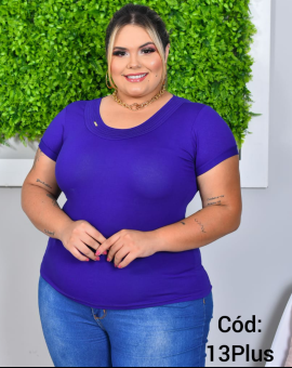 Blusa Plus Size Básica Confortável