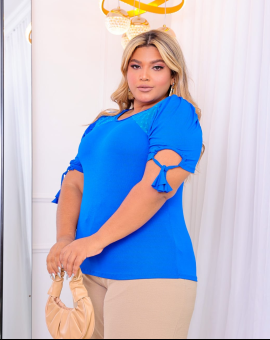 Blusa Plus Size Moda Evangélica Lisa