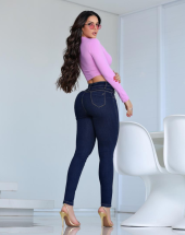 Calça Jeans Feminina Skinny com Cós Duplo Atacado na Rua 44 Goiânia
