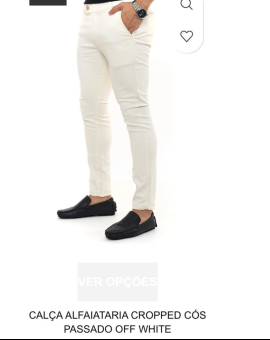 Calça Masculina em Alfaiataria Cós Passado