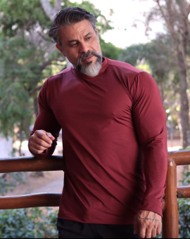 Camisa Masculina Manga Longa com Proteção UV