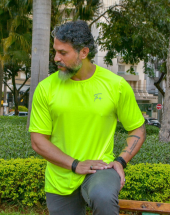 Camiseta com Protecao Uv Masculina Verde Neon Atacado na Rua 44 Goiânia
