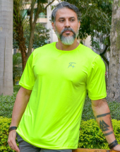 Camiseta com Protecao Uv Masculina Verde Neon Atacado na Rua 44 Goiânia