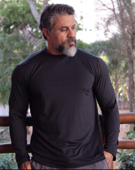 Camiseta com Proteção Uv para Piscina Masculina